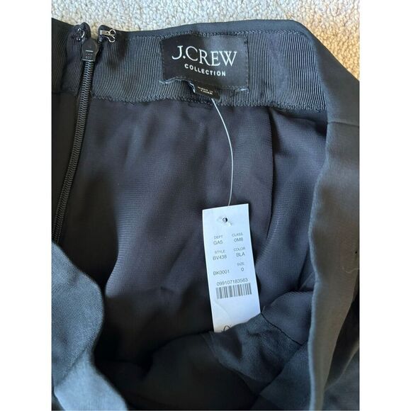 NWT J Crew Collection black pleated Maxi Skirt Lightweight Chiffon, $198 E2 - Picture 5 of 10